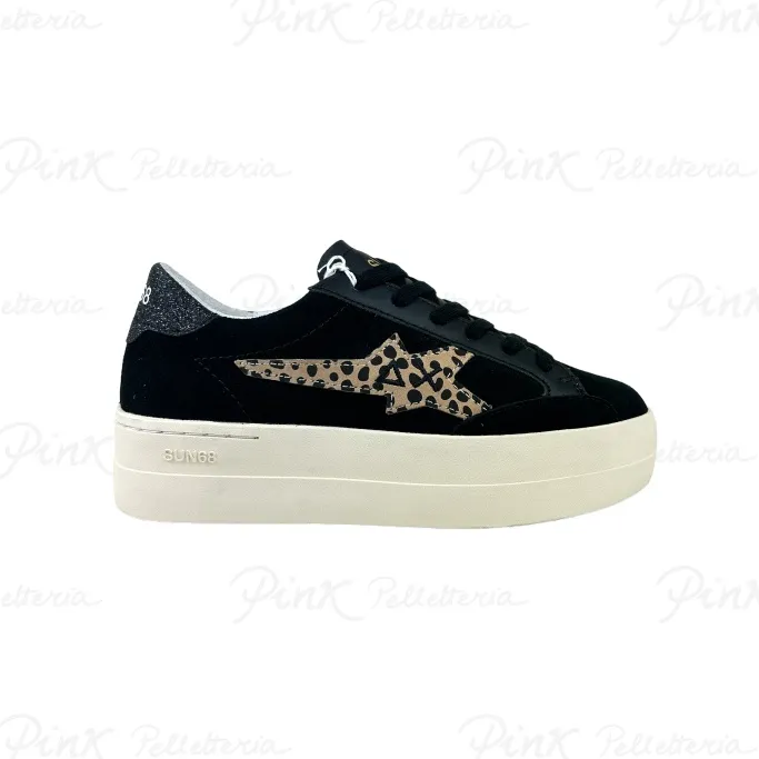-SUN68 .Big Katy Suede Sneaker Donna BZ44224 11 Nero