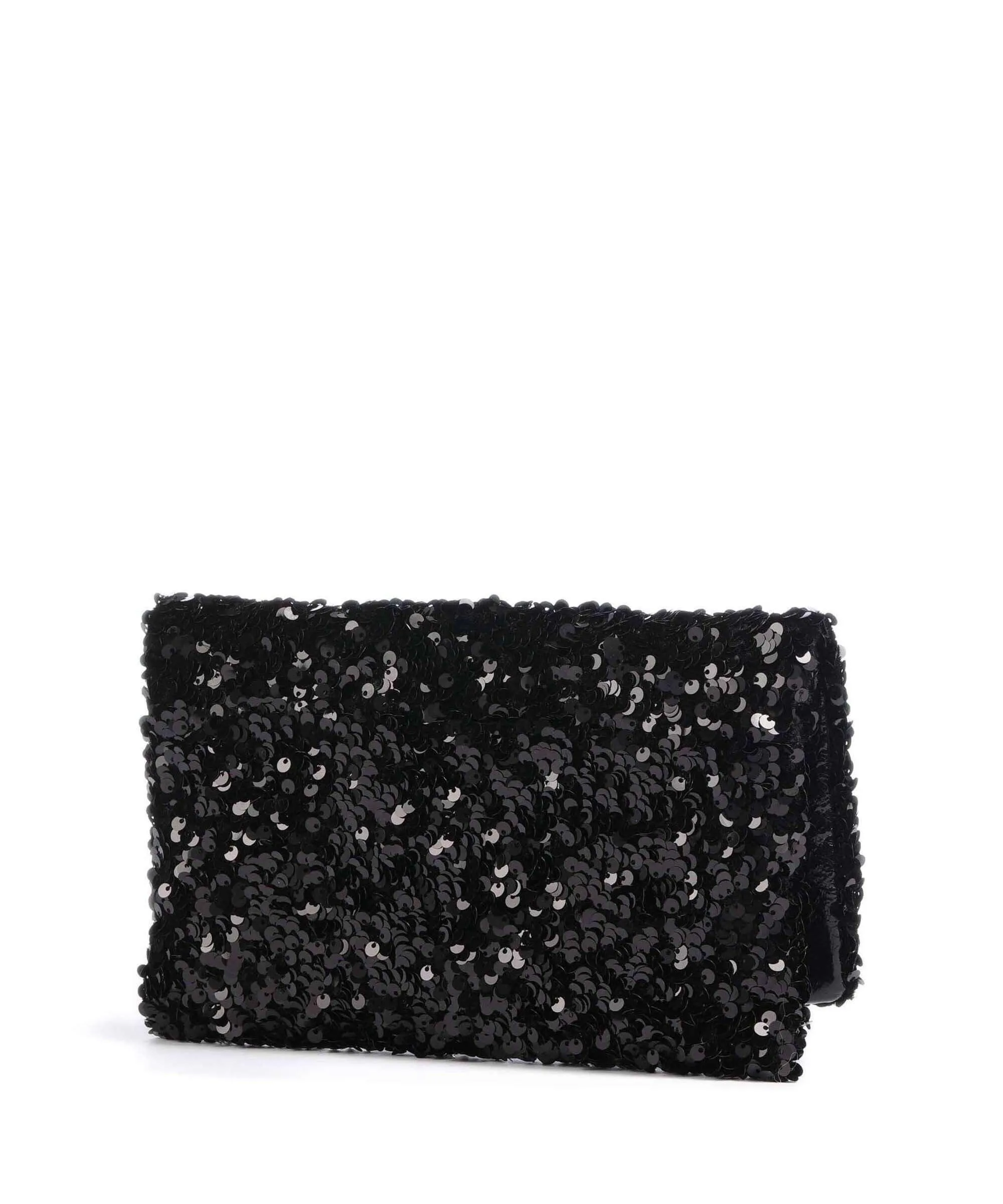  Abro Sequins Pochette pelle bovina nero  