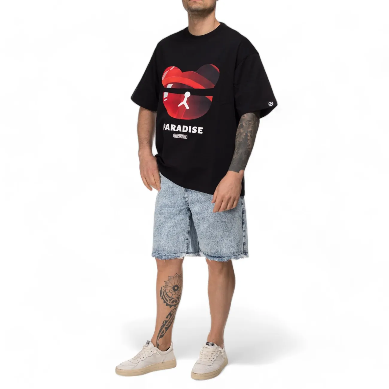 Acupuncture t-shirt over paradise