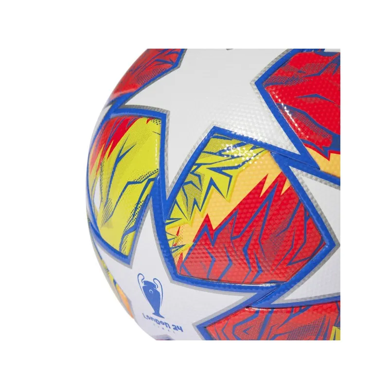 ADIDAS PALLONE UCL LEAGUE LONDON 24 CHAMPIONS LEAGUE 2024 - SIZE 5 - WHITE/GLOW BLUE/FLASH ORANGE