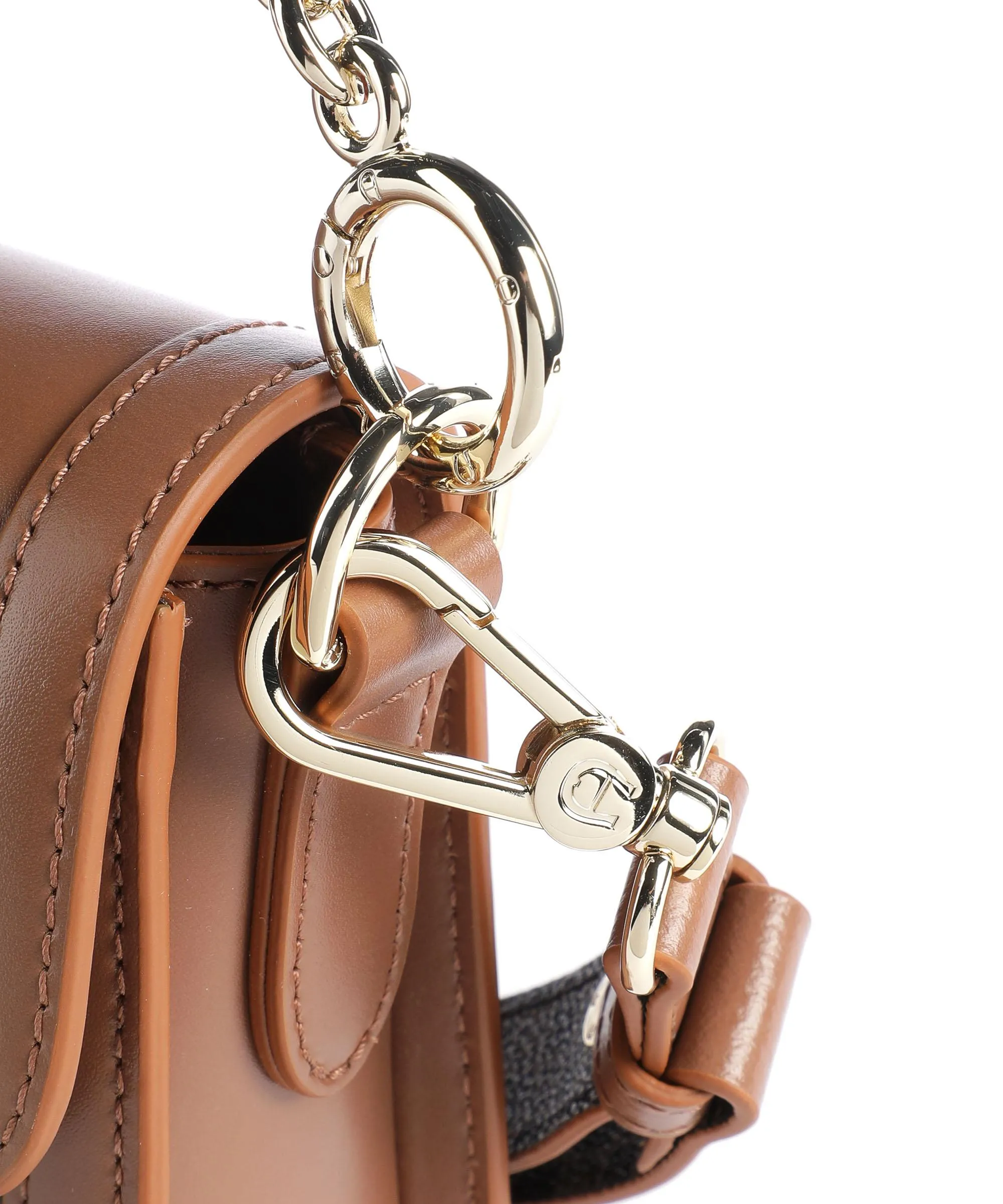  Aigner Luisa S Borsa a spalla pelle bovina marrone chiaro  