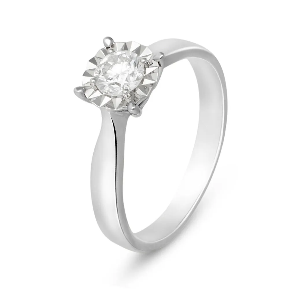 Anello Solitario Diamotion Oro Bianco 750/1000 Diamante Bianco 0,35 ct 1670200