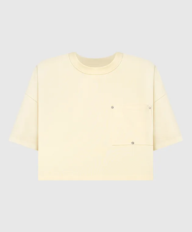 Bottega Veneta T-shirt corta gialla 777597VKLZ0