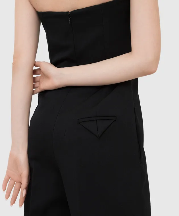 Bottega Veneta Tuta in lana nera 666487VKIS0