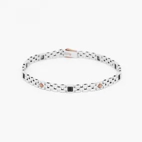 Bracciale  Zancan in oro bianco con diamanti.