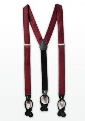 Bretelle alla moda rosso maculato
