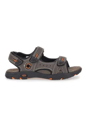   CANGURO Sandali Marroni Con Strappi in Velcro Canguro 1002