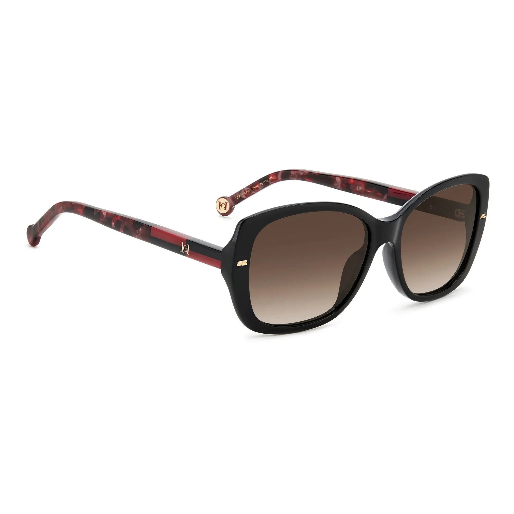   Carolina Herrera HER 0176/G/S - OIT HA Nero Rosso | Occhiale Da Sole Donna 
