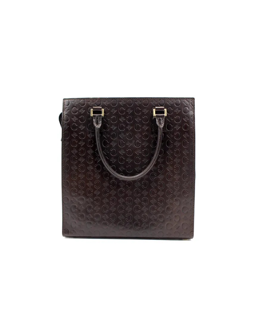 Celine Shopping Pelle Marrone