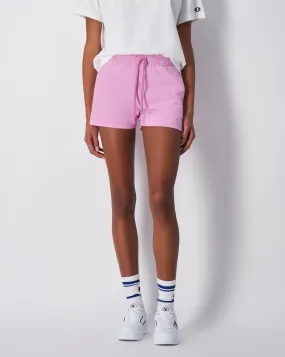 Champion Shorts Icons Mini Logo Rosa Donna
