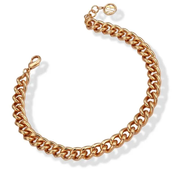 Collana grumetta media in bronzo rosa    