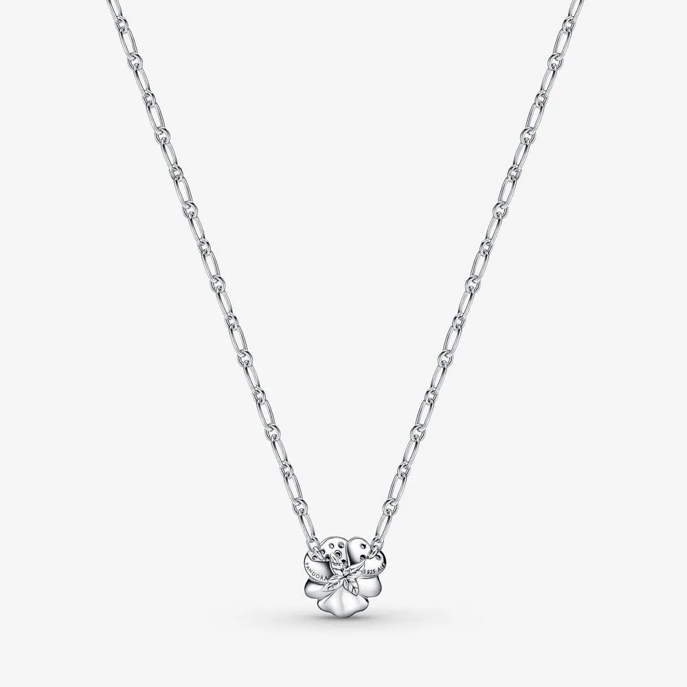 Collana Pendente Viola del Pensiero Blu Luminosa - 390770C01