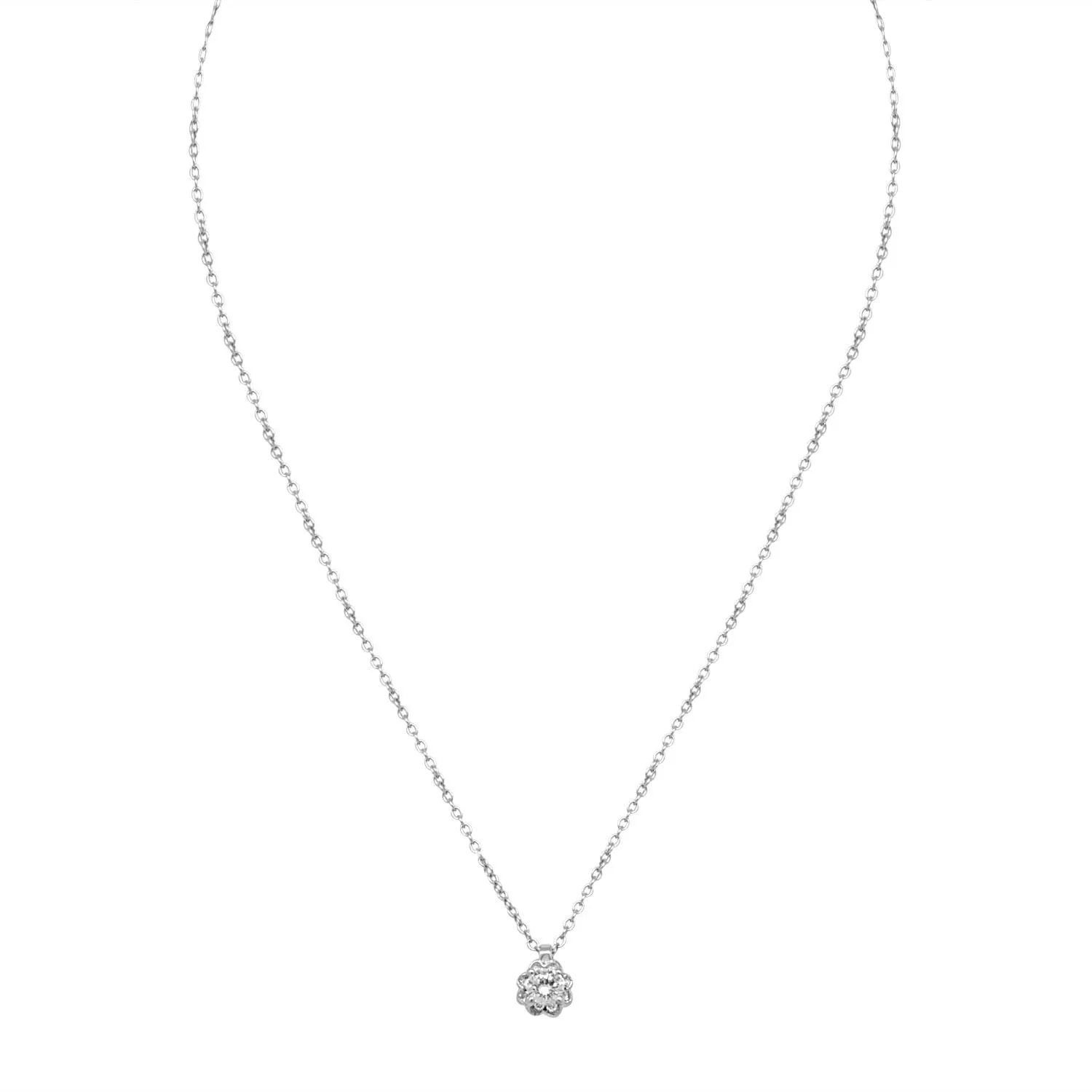 Collier in oro bianco con diamanti