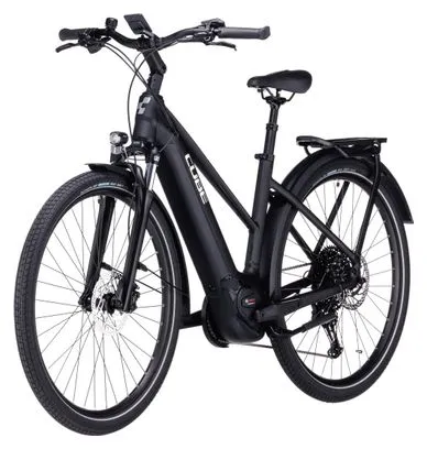 Cube Touring Hybrid Pro 625 Trapezio Bicicletta ibrida elettrica Shimano Deore 11S 625 Wh 700 mm Nero 2024