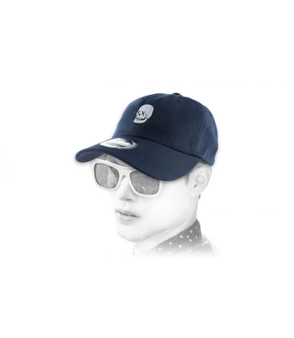 curva tappo blu cranioCurve Skull navy     