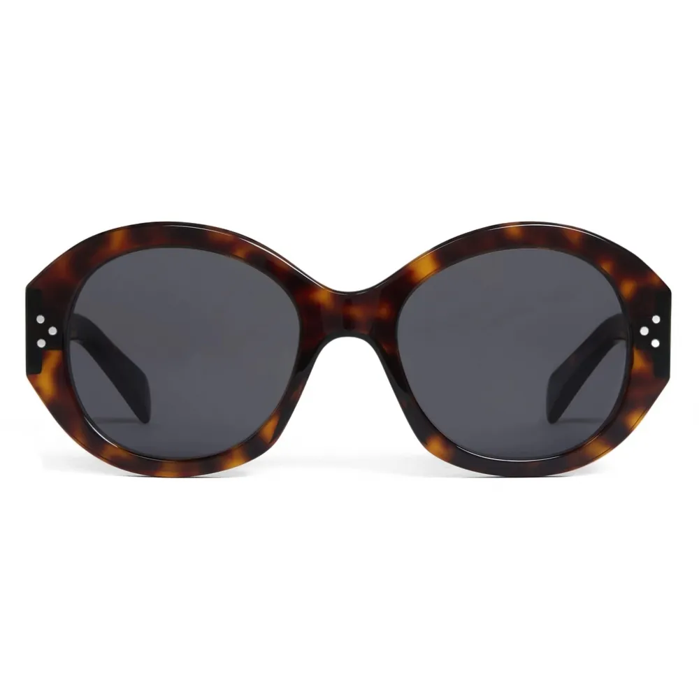 Céline - Occhiali da Sole Rotondi S240 in Acetato - Avana Rosso - Occhiali da Sole - Céline Eyewear