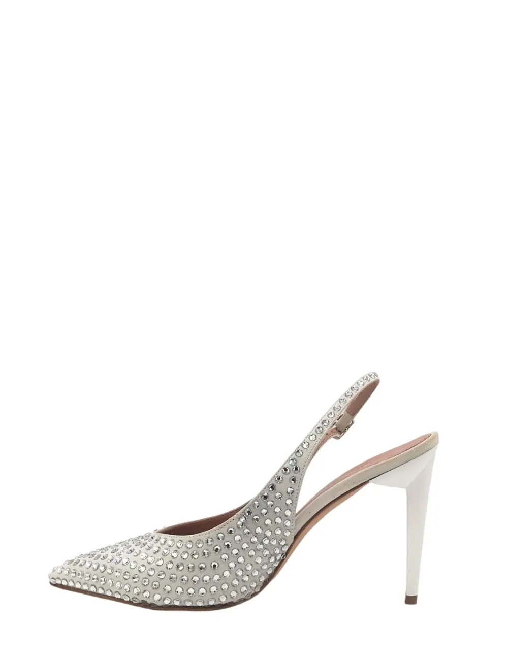Eddy Daniele     Sandalo Alto in Swarovski Bianco