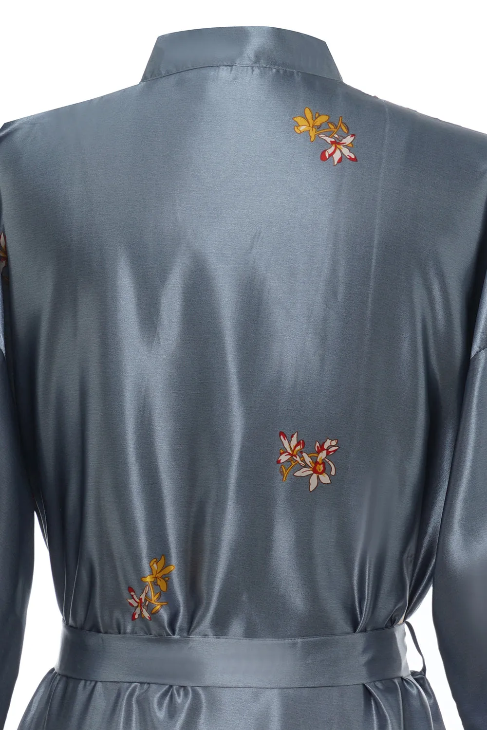 Gru Bordeaux abito da sposa stampato