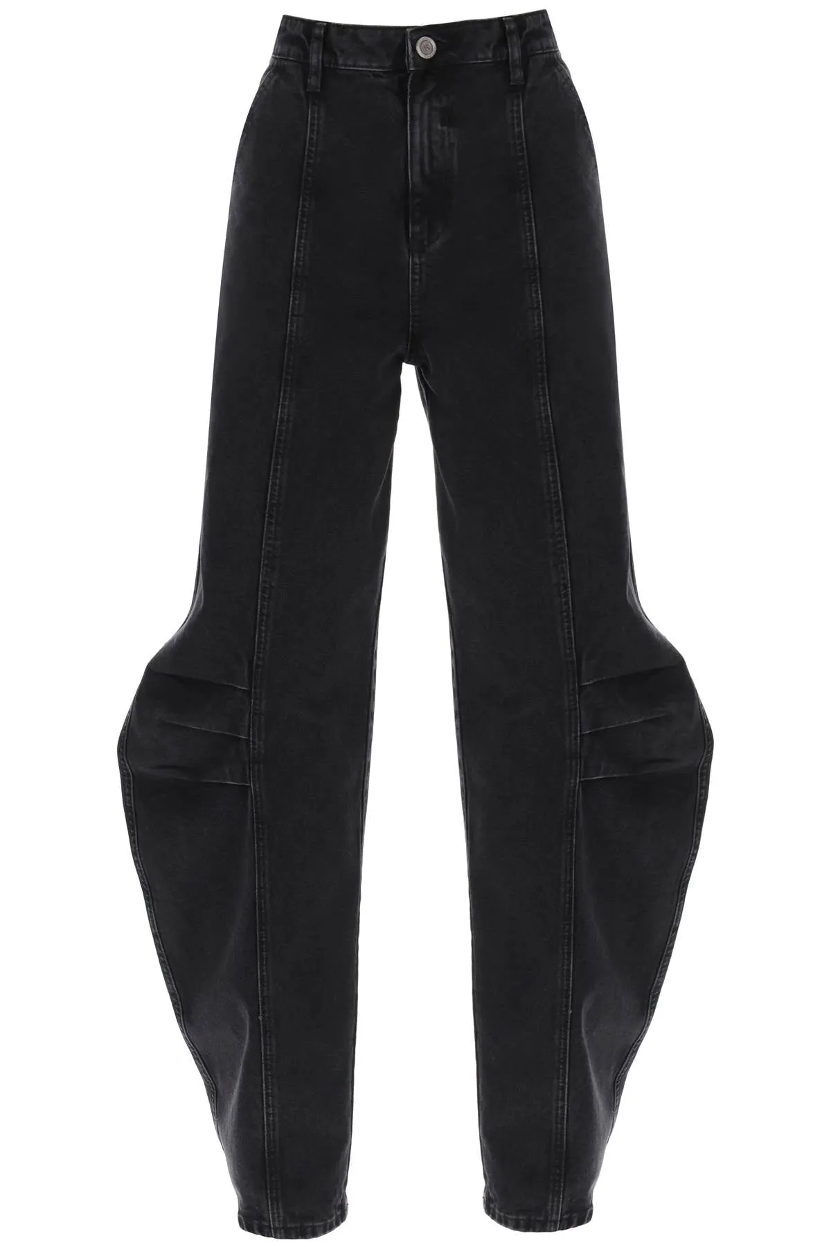 Jeans Baggy Con Gamba Curva