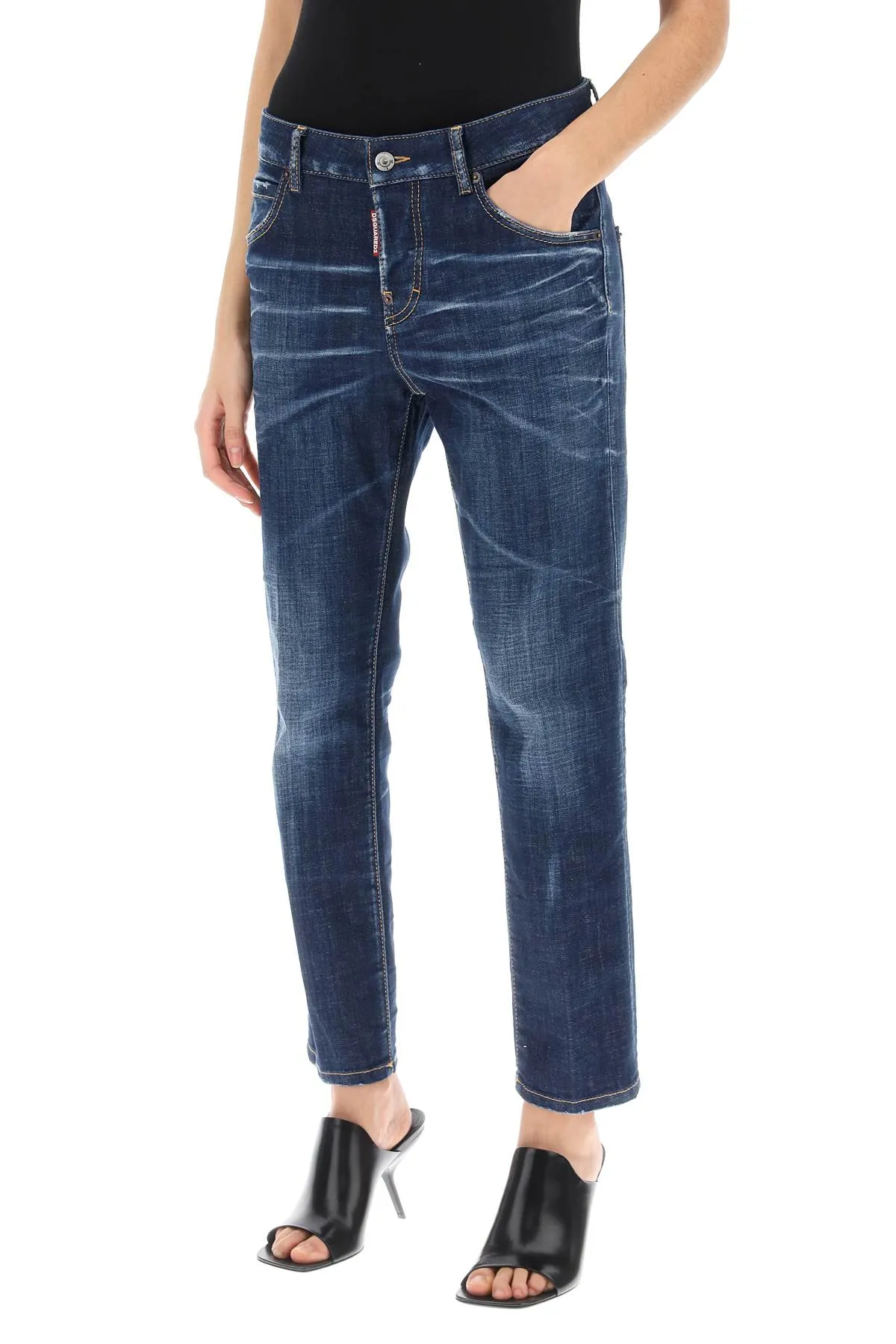 Jeans Cool Girl In Dark Clean Wash
