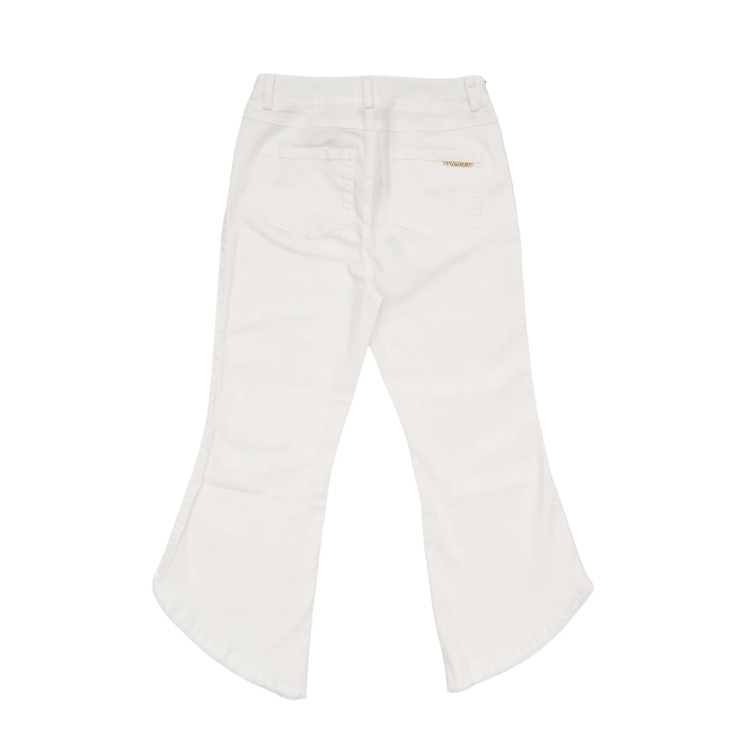 Jeans in denim bianco per bambina