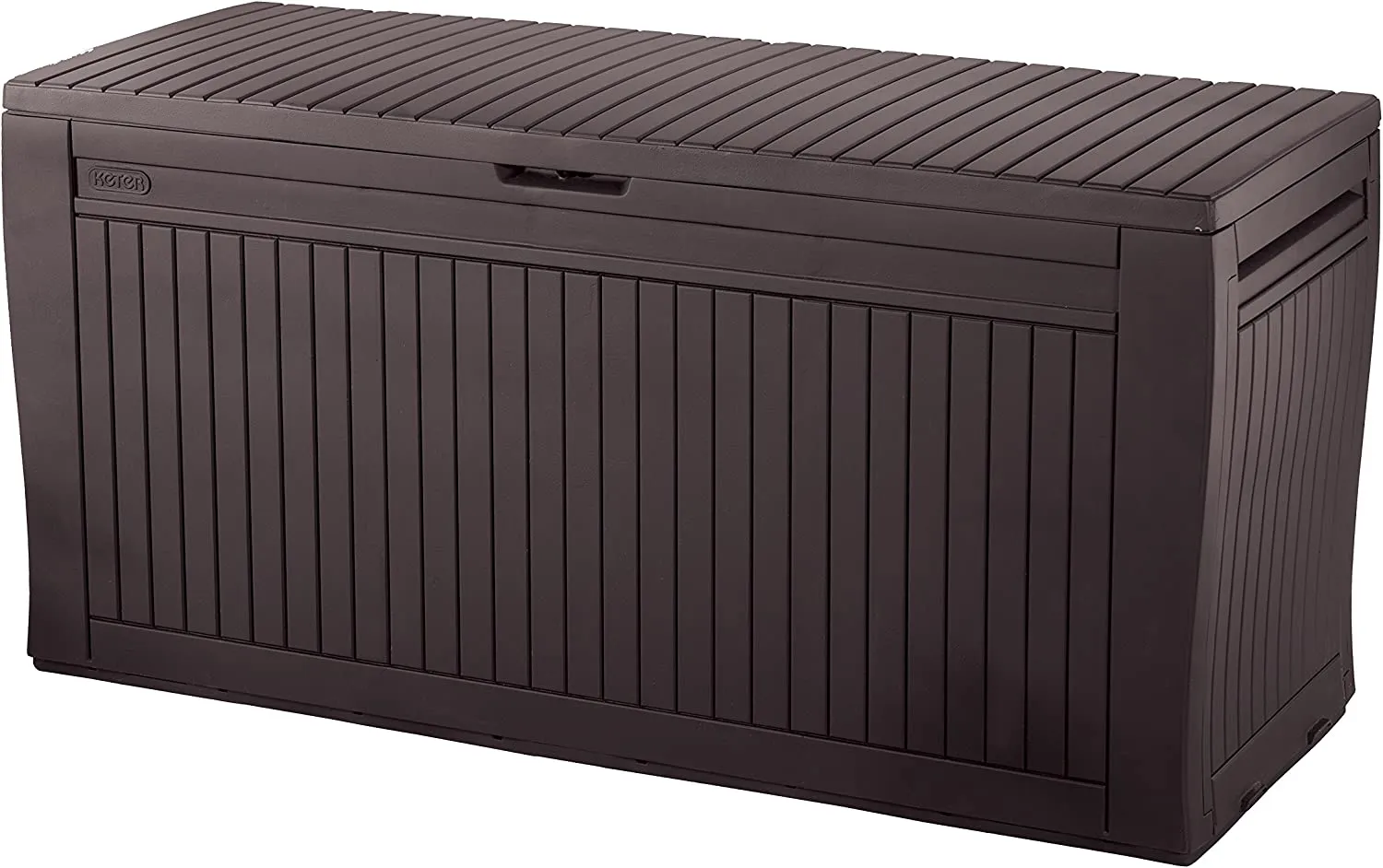 Keter Baule da Esterno Samoa con Effetto Legno, 116,4x44,7x57 Centimetri Marrone