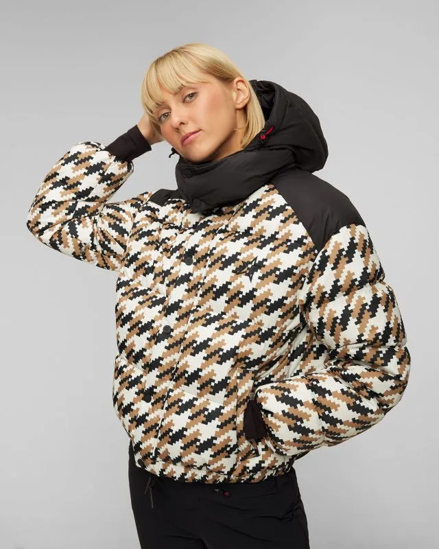 Kurtka narciarska w pepitkę Perfect Moment Houndstooth Moment Puffer II W3000057-2135
