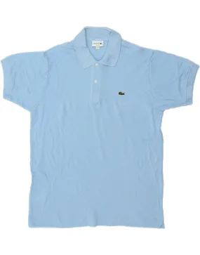 LACOSTE Mens Classic Fit Polo Shirt Size 6 XL Blue Cotton