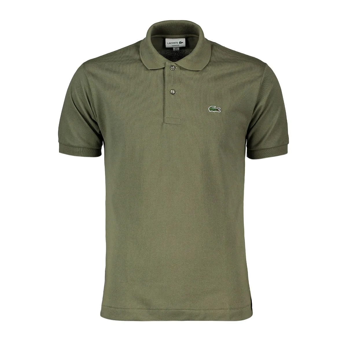      LACOSTE POLO L1212 VERDE MILITARE  