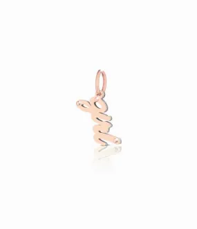 leBebè Ciondolo scritta Girl Oro Rosa e Argento