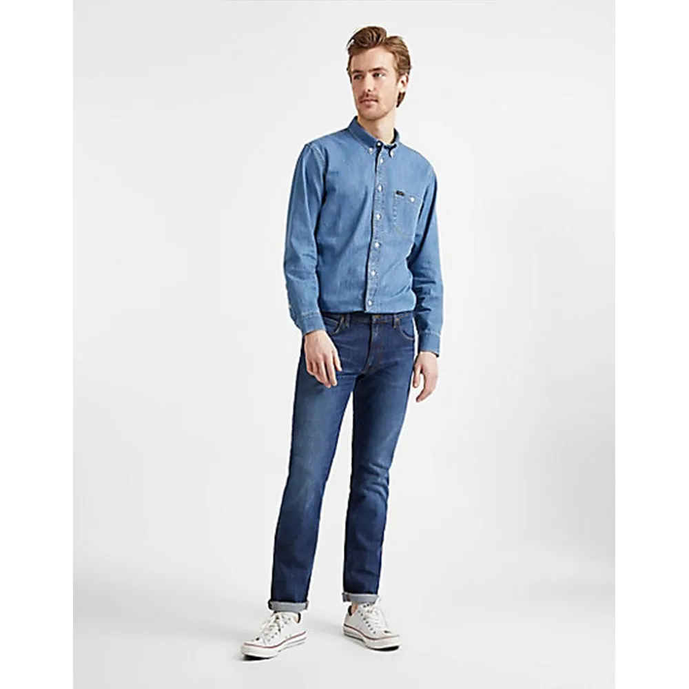 Lee Daren Zip Fly Jeans, Blu (Mid Foam) art.l707kndd