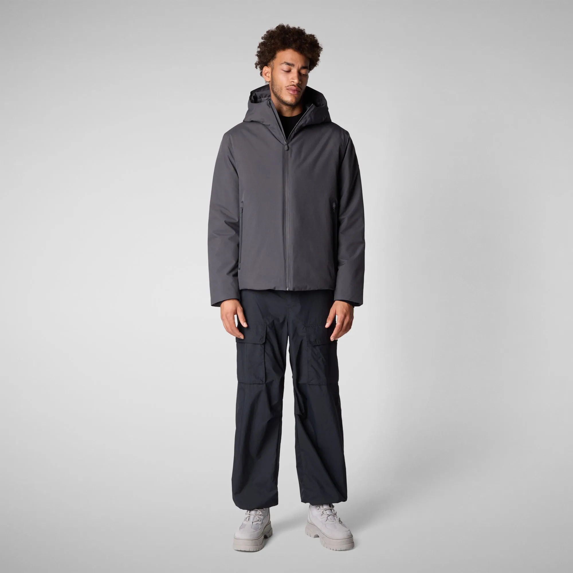 MAN'S ANIMAL FREE PUFFER JACINK ET FLYNN STORM GREY