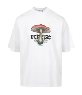 Marcelo Burlon | T-Shirt Vertigo Mushroom Bianco e Nero