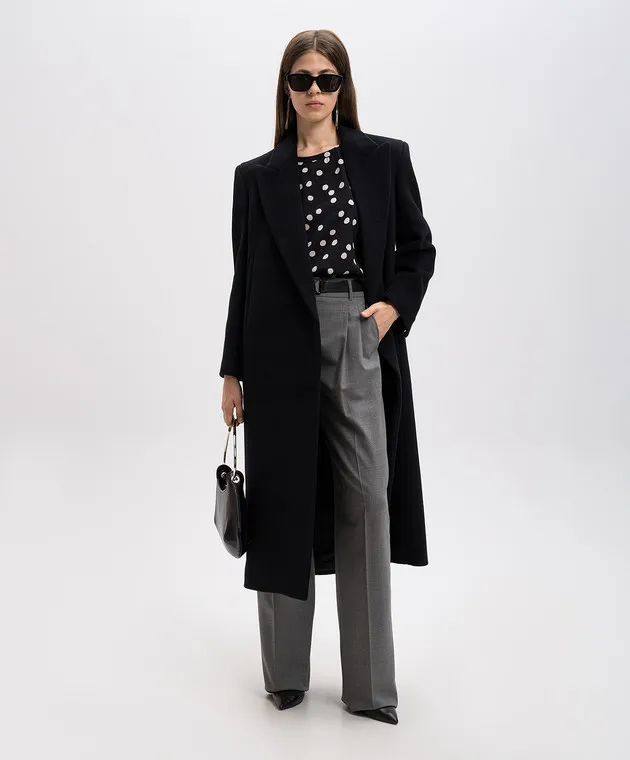 Max Mara Pantaloni RAID in lana grigia RAID