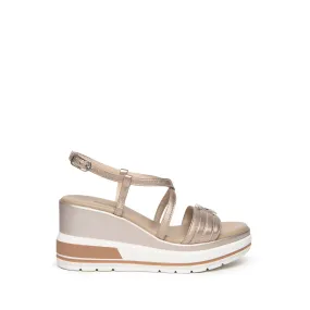NERO GIARDINI Sandalo Con Zeppa Donna E307700D  