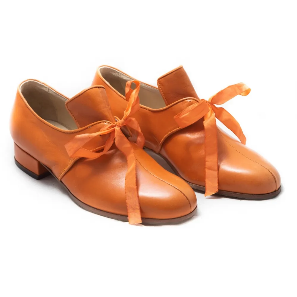 Nicolao Atelier - Calzatura ‘700 - Uomo Colore Arancio - Calzatura - Made in Italy - Luxury Exclusive Collection