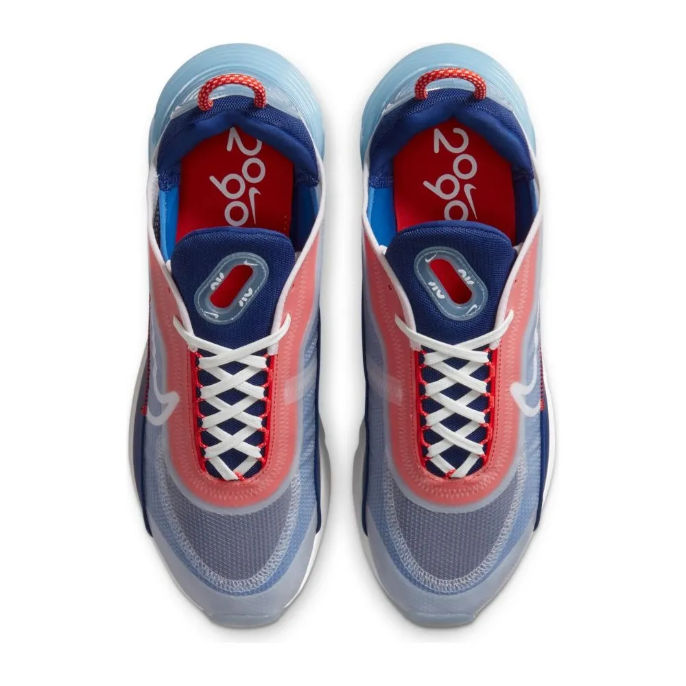 Nike Air Max 2090 - SCARPE/UOMO - WHITE/WHITE-CHILE RED-DEEP ROYAL BLUE - CT1091-101