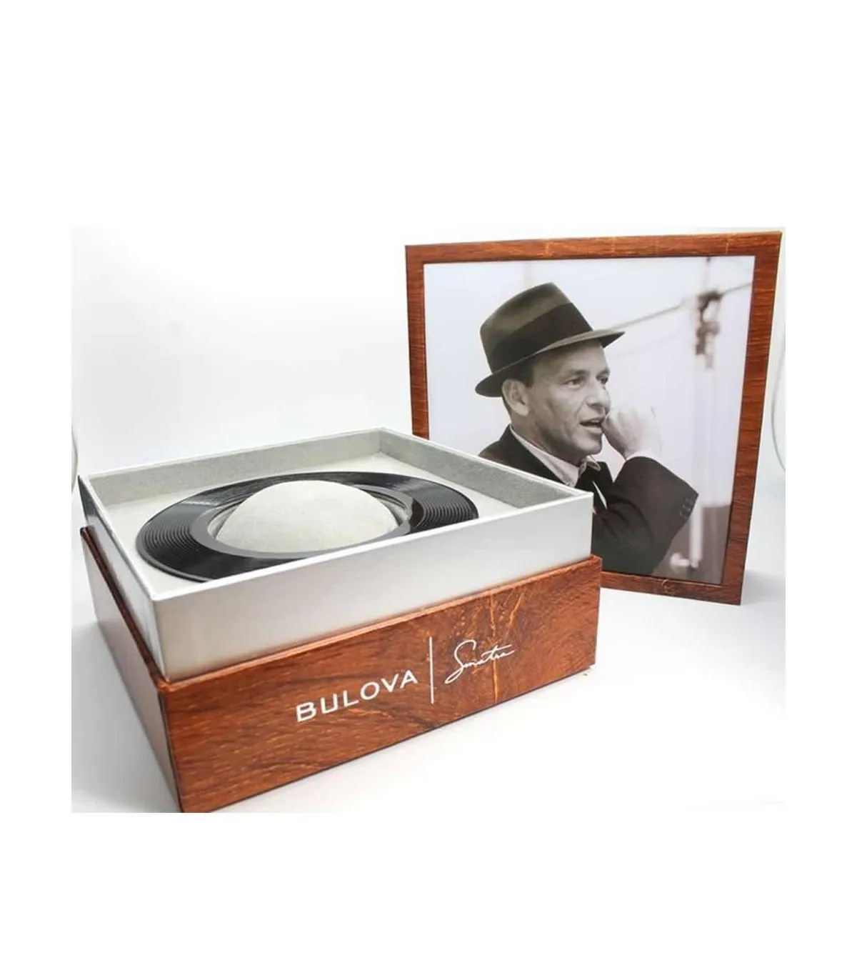 Orologio Uomo Bulova Collezione Frank Sinatra 40mm Cinturino in Pelle Marrone 96B359