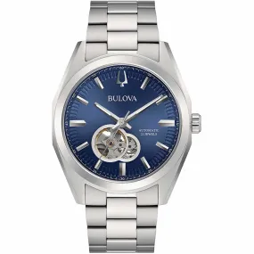 Orologio Uomo Surveyor Blu Automatico Bulova