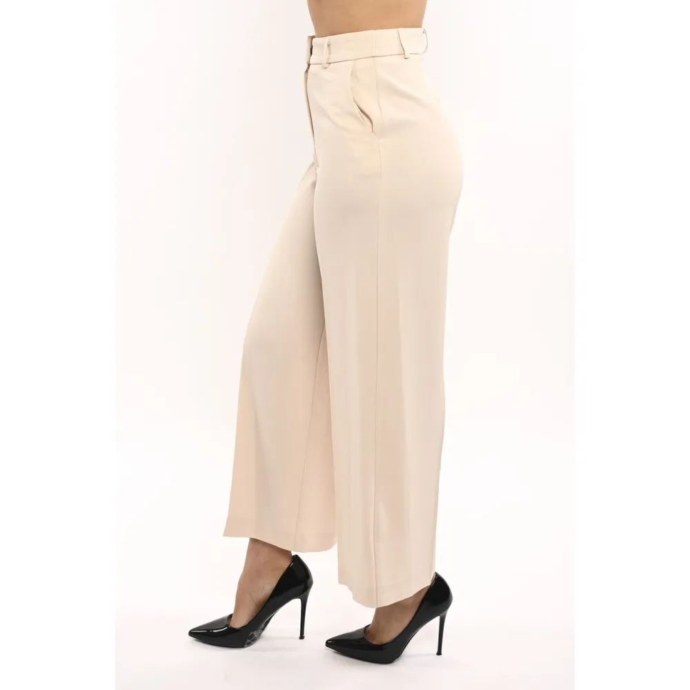 Pantalone palazzo tinta unita Maryley