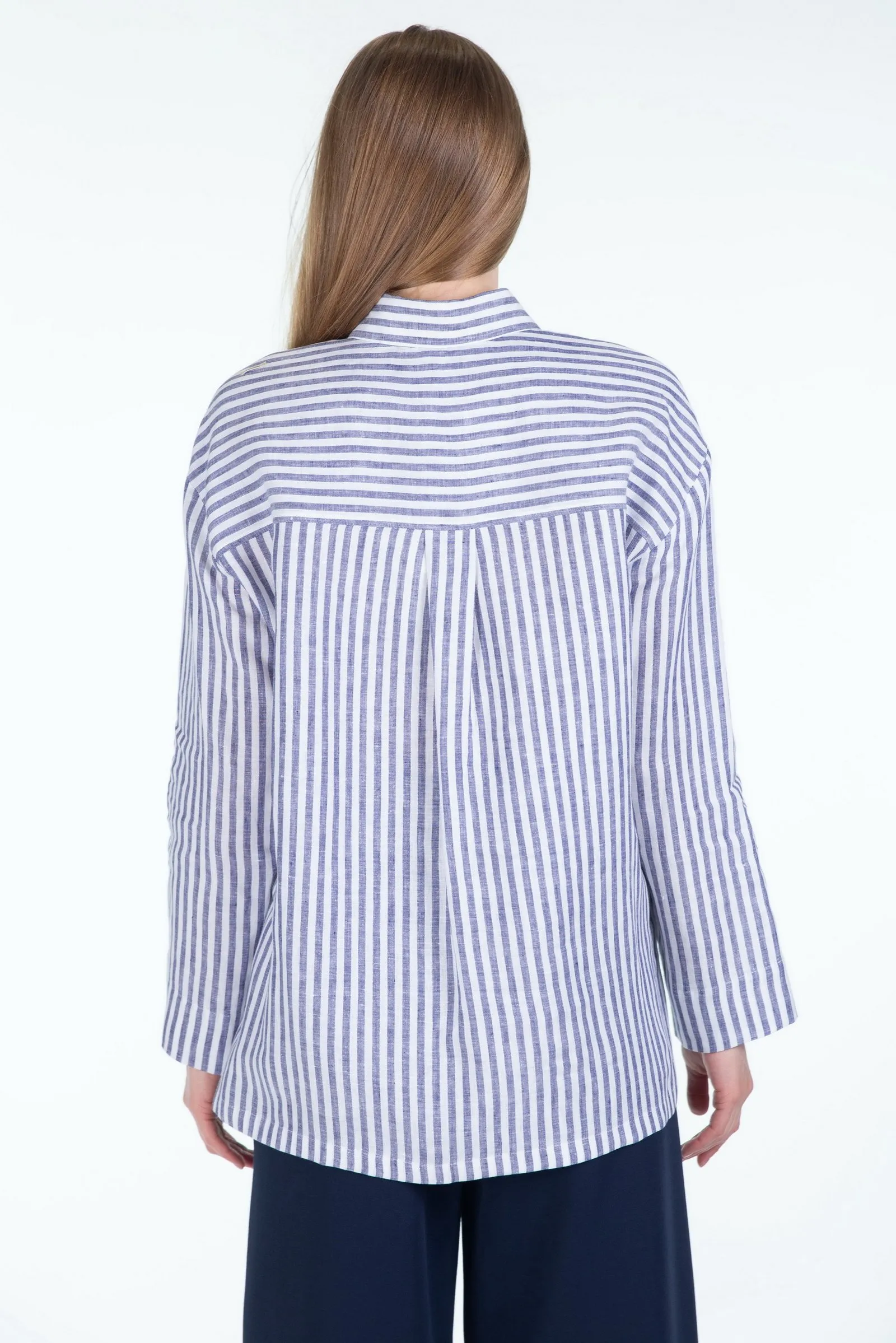 ‘S MAX MARA camicia in tela di puro lino RENANIA