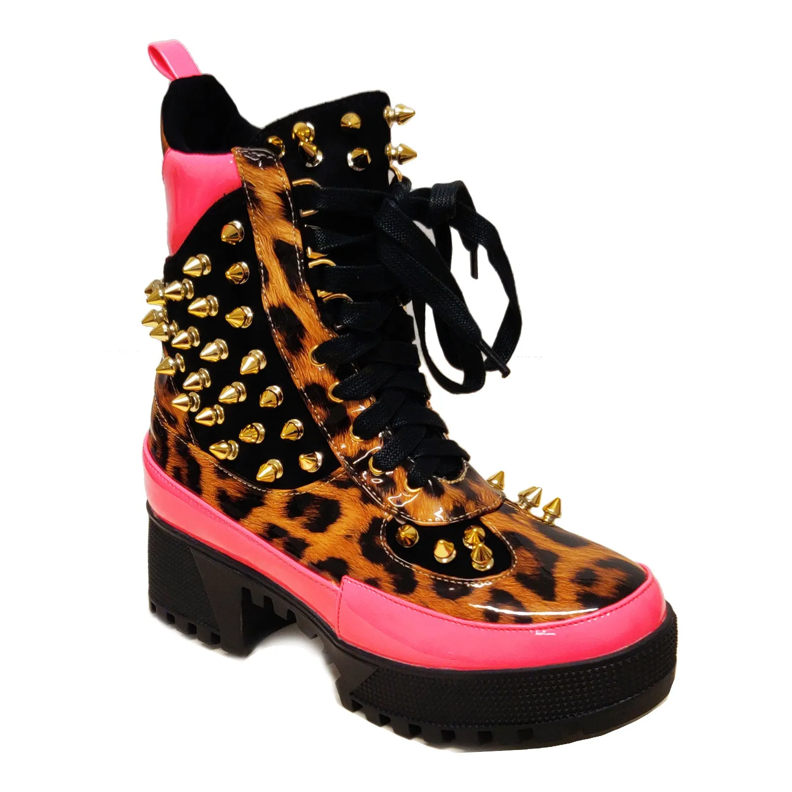 Scarpe donna stivali anfibi Q2AX1946-6
