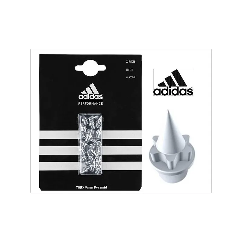 SET TACCHETTI PER CORSA SU PISTA ADIDAS TORX 9mm PYRAMID" codice L06170"