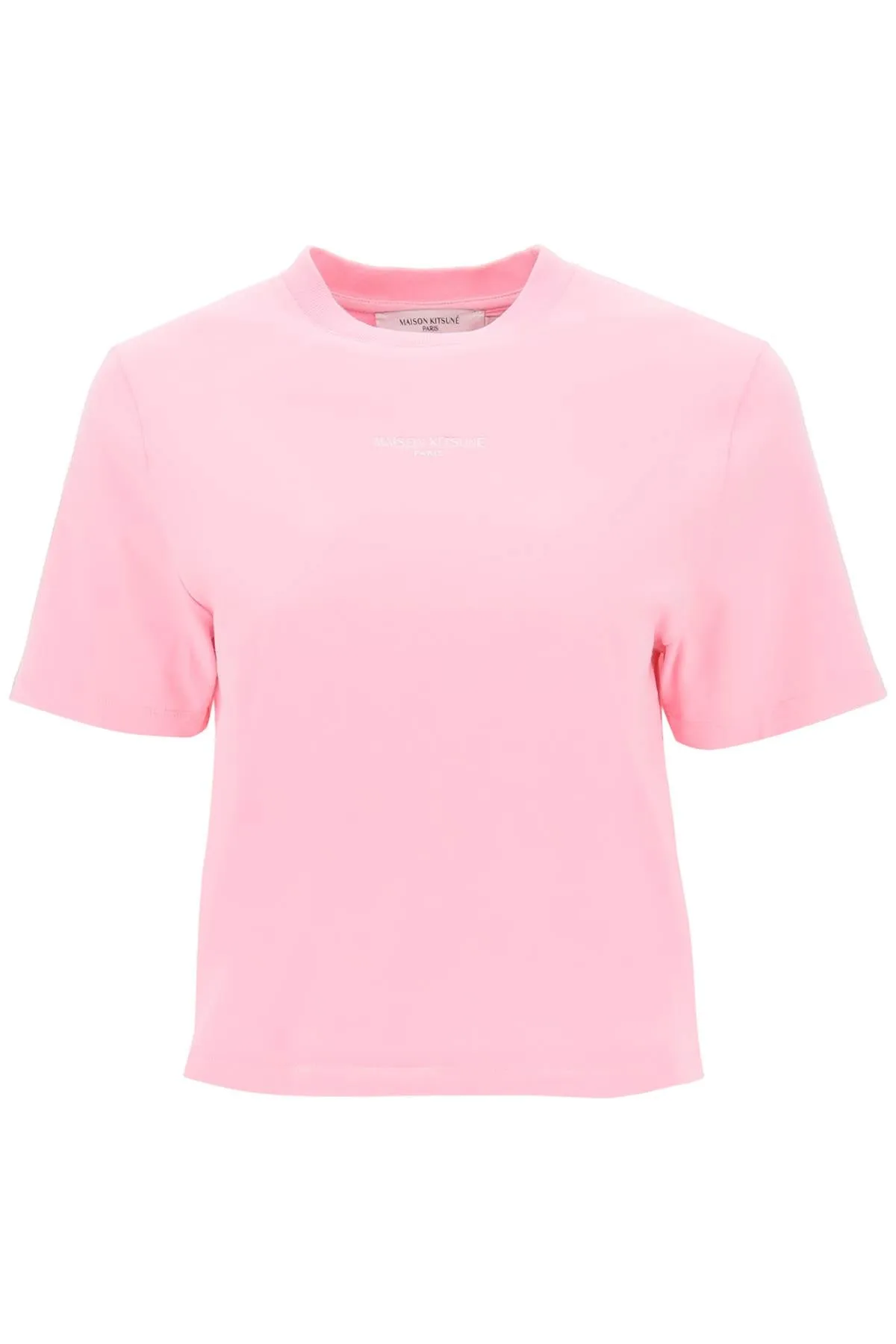 T Shirt Boxy Con Logo Ricamato