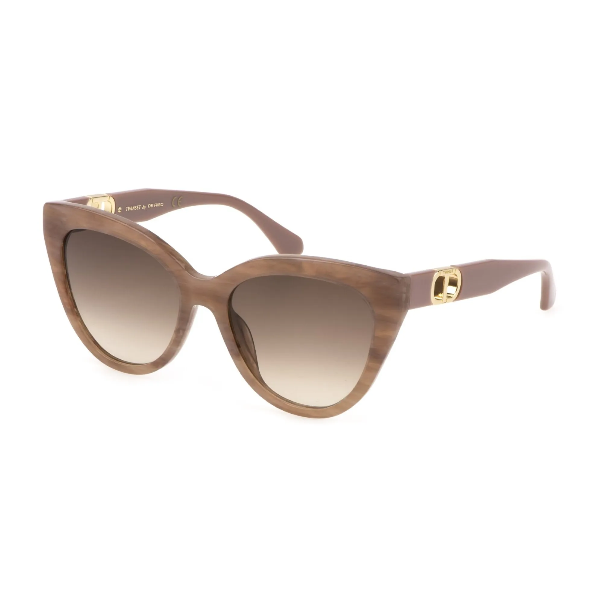   Twinset STW001 - 06Z8 Rosa Opale Rosa Marmorizzato | Occhiale Da Sole Donna 