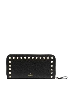 Valentino Garavani-Portafoglio con zip Rockstud